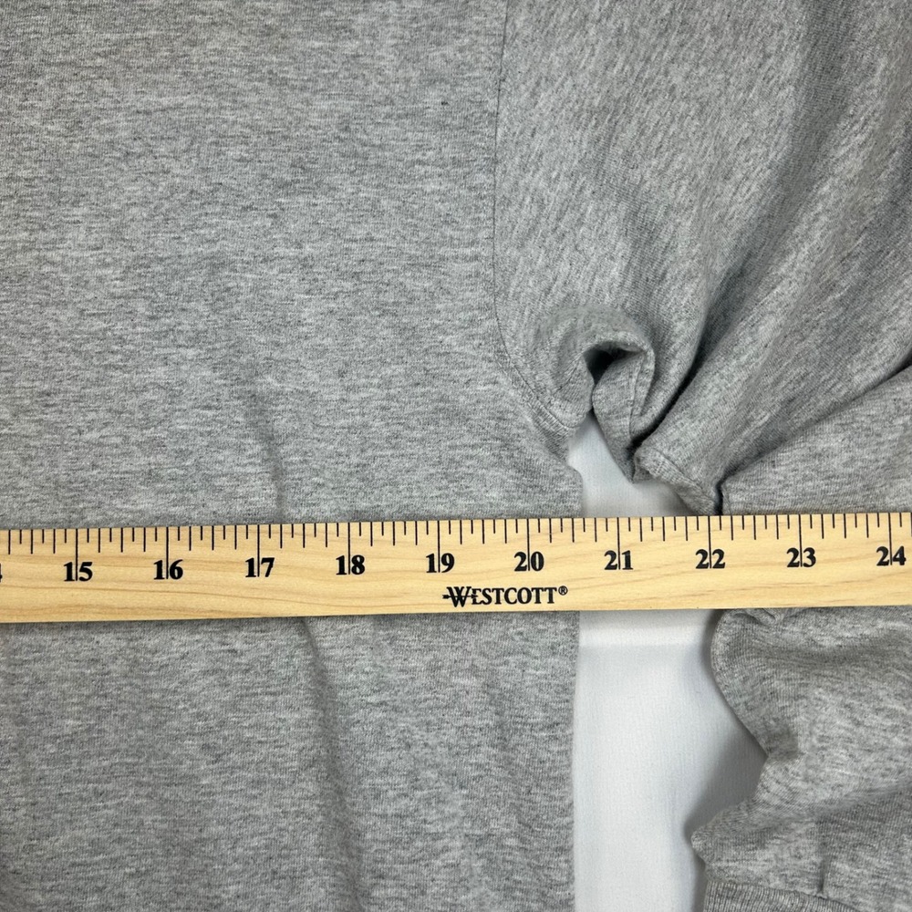 Vintage Russell Athletic Pro Cotton Long Sleeve Mock Neck Shirt Gray Mens M - Picture 4 of 8